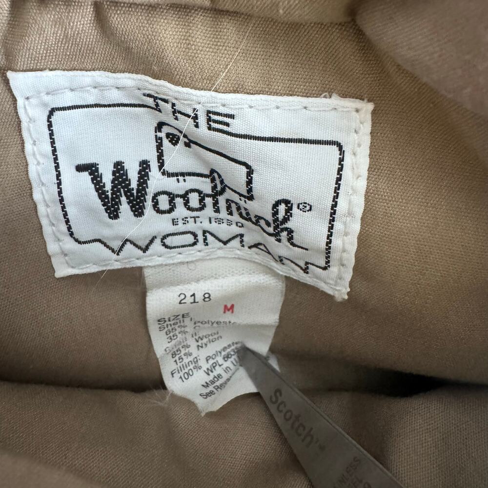 Vintage Woolrich Vest Womens Medium Plaid Reversible Wool Puffer Made USA 90s - Picture 7 of 9